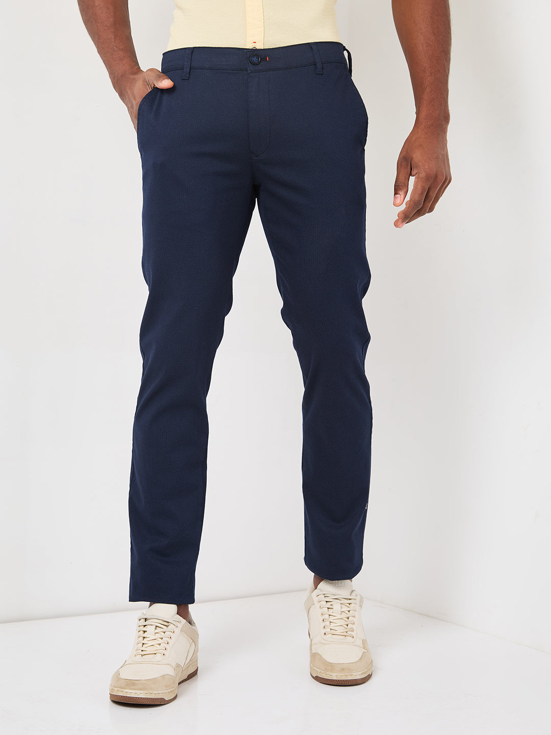 Killer Men Navy Straight Fit Trousers