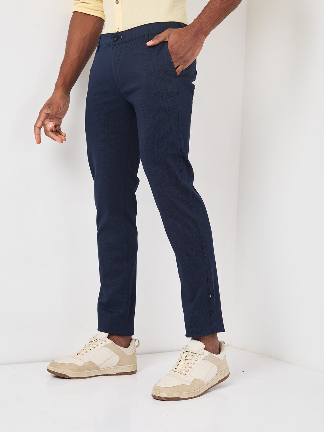 Killer Men Navy Straight Fit Trousers