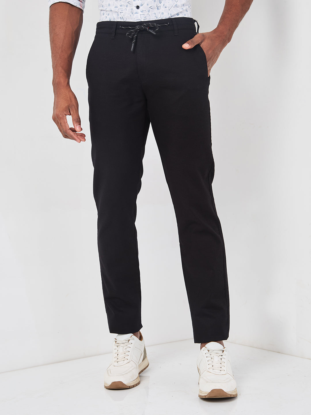 Killer Men Balck Slim Fit Trousers