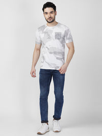 Killer Men Grey Printed Slim Fit T-Shirt