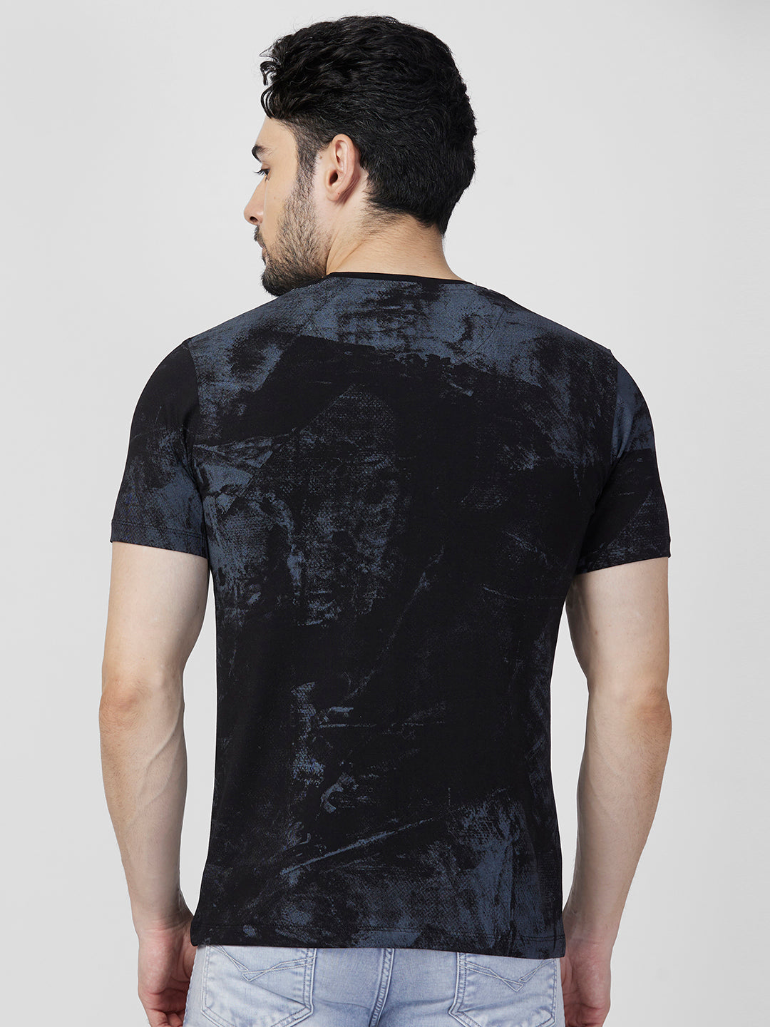 Killer Men Black Printed Slim Fit T-Shirt