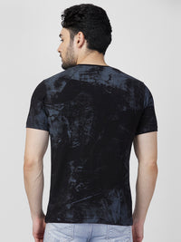 Killer Men Black Printed Slim Fit T-Shirt