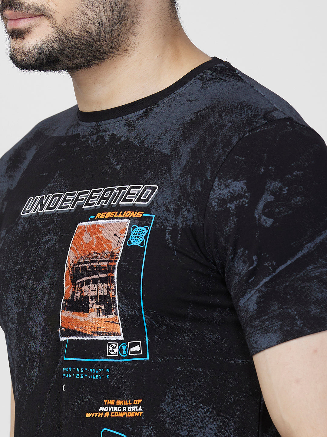 Killer Men Black Printed Slim Fit T-Shirt