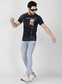 Killer Men Black Printed Slim Fit T-Shirt