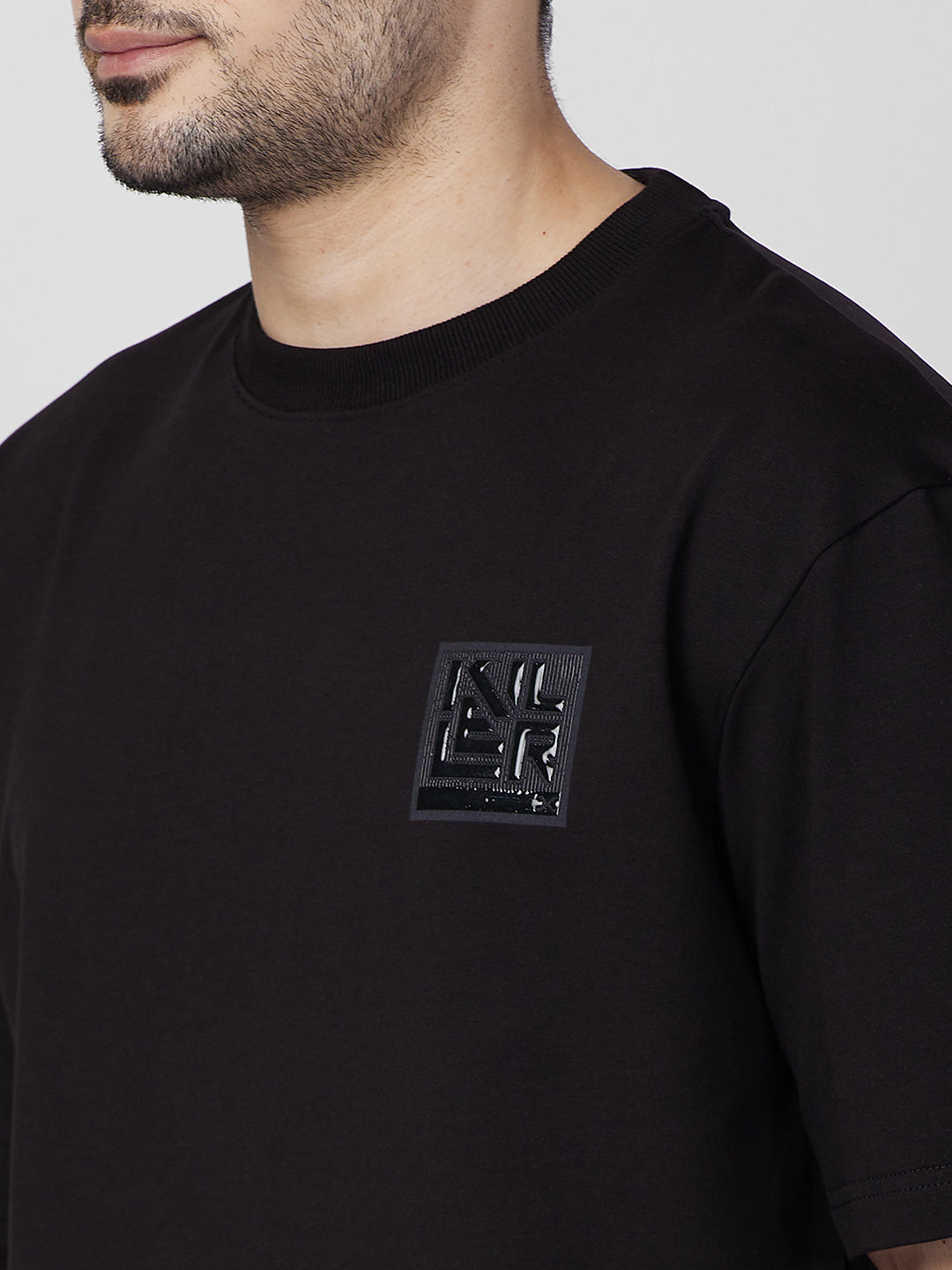 Killer Men Black Printed Slim Fit T-Shirt
