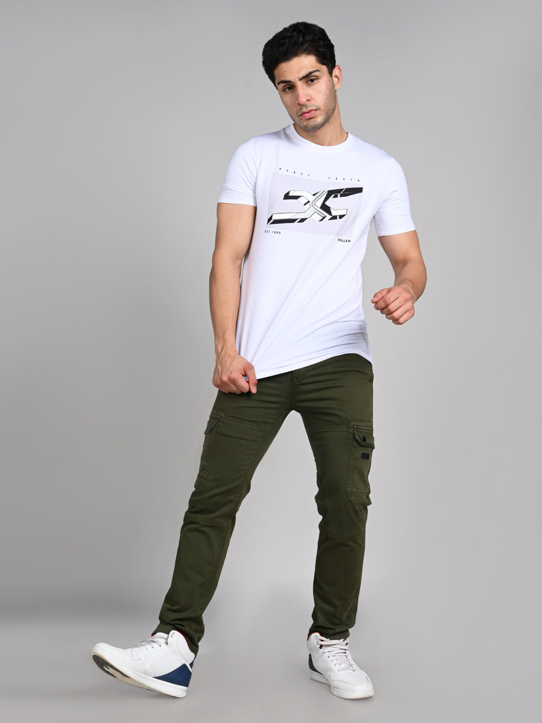 Killer Men Green Solid Cargo