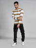 Killer Men Beige Striped Flat Knits