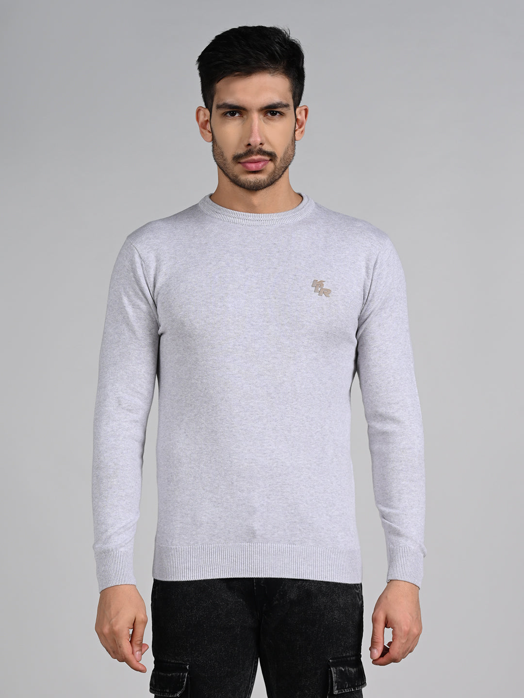 Killer Men Light Grey Flat Knits