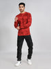 Killer Men Red Printed Flat Knits