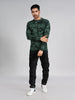 Killer Men Green Printed Flat Knits