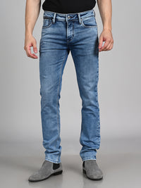 Killer Men Light Blue Solid Slim Fit Jeans