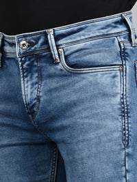 Killer Men Light Blue Solid Slim Fit Jeans