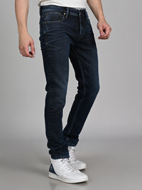 Killer Men Dark Blue Solid Slim Fit Jeans