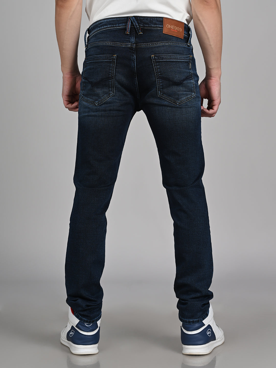 Killer Men Dark Blue Solid Slim Fit Jeans