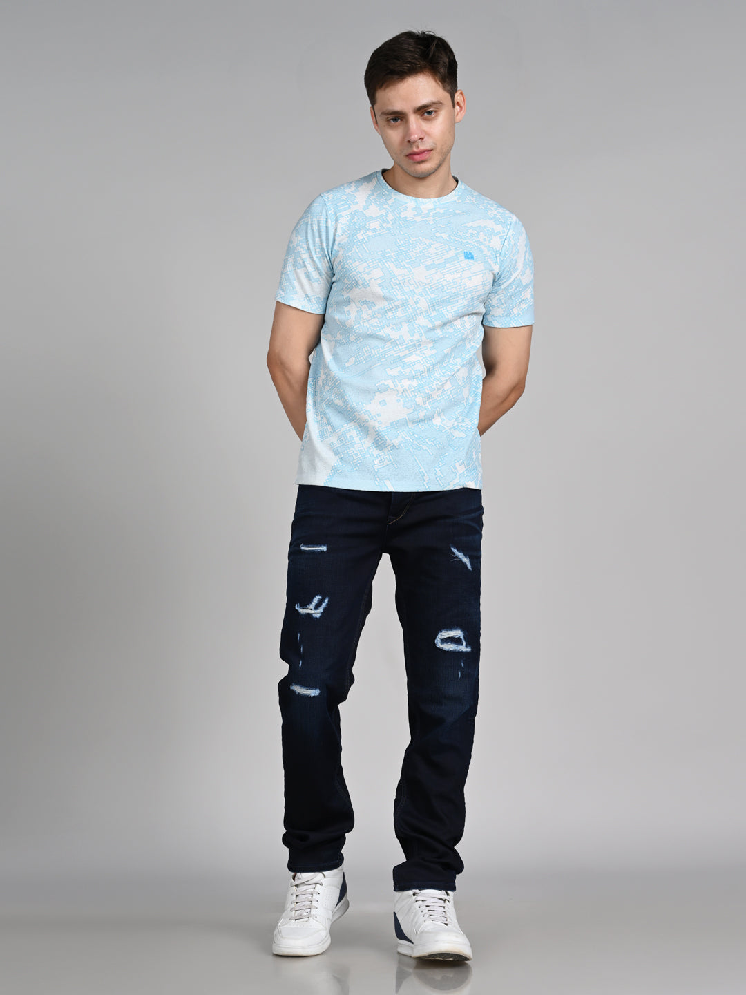Killer Men Dark Blue Solid Slim Fit Jeans