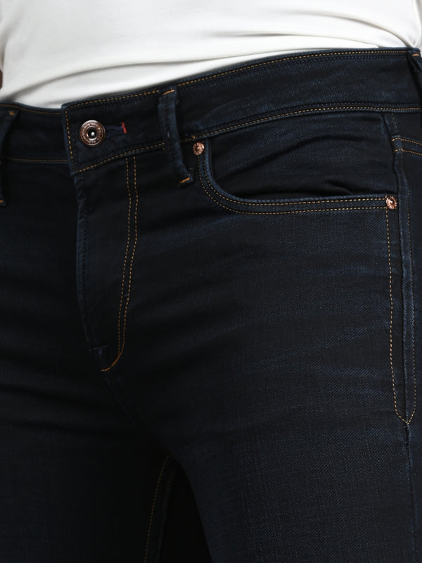 Killer Men Dark Blue Solid Slim Fit Jeans