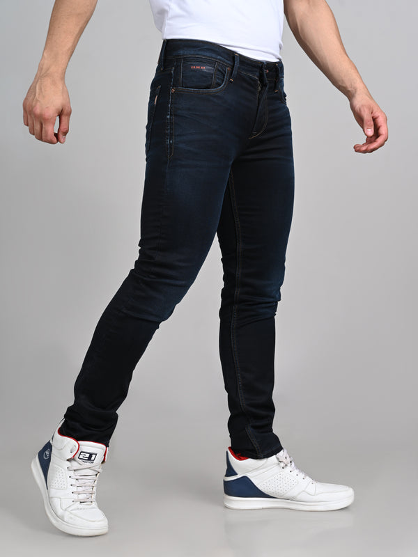 Killer Men Dark Blue Solid Slim Fit Jeans