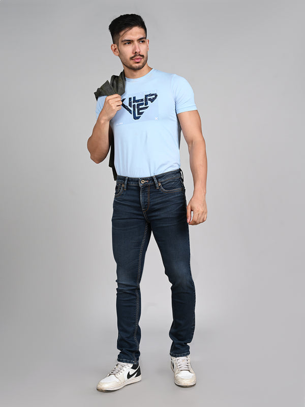 Killer Men Green Solid Slim Fit Jeans