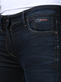 Killer Men Dark Blue Solid Slim Fit Jeans