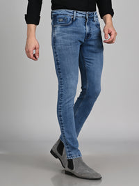 Killer Men Light Blue Solid Slim Fit Jeans