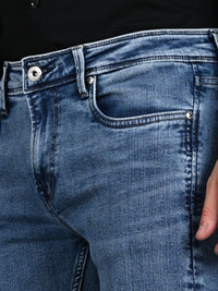Killer Men Light Blue Solid Slim Fit Jeans