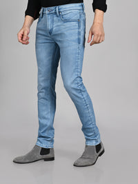 Killer Men Light Blue Solid Slim Fit Jeans