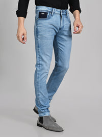 Killer Men Light Blue Solid Slim Fit Jeans