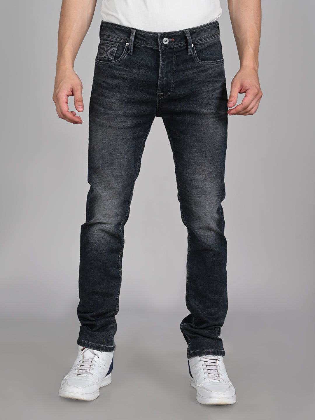 Killer Men Grey Solid Slim Fit Jeans