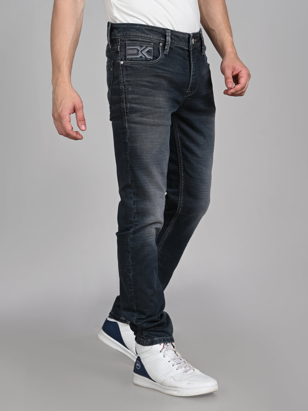 Killer Men Grey Solid Slim Fit Jeans