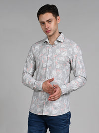 Killer Men Green Printed Slim Fit Shirts