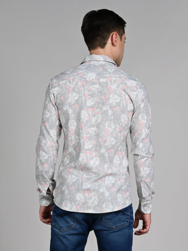 Killer Men Green Printed Slim Fit Shirts