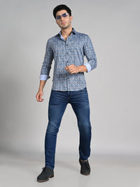 Killer Men Green Printed Slim Fit Shirts