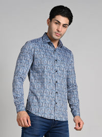 Killer Men Green Printed Slim Fit Shirts