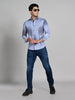 Killer Men Grey Printed Slim Fit Shirts