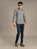 Killer Men Grey Printed Slim Fit Shirts