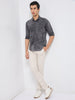 Killer Men Grey Solid Slim Fit Shirts