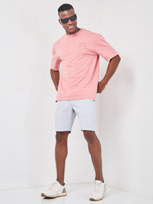 Killer Men Light Blue Solid Shorts