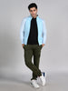 Killer Men High Neck Light Blue Sweat Shirts