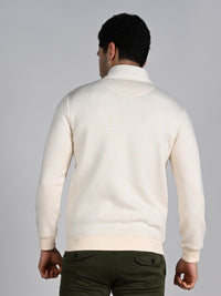 Killer Men High Neck Beige Sweat Shirts
