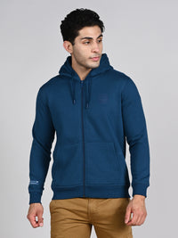 Killer Men Teal Blue Hooded Sweat Shirts