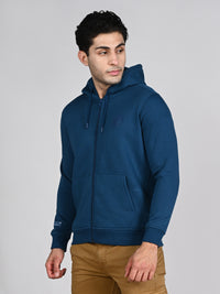Killer Men Teal Blue Hooded Sweat Shirts