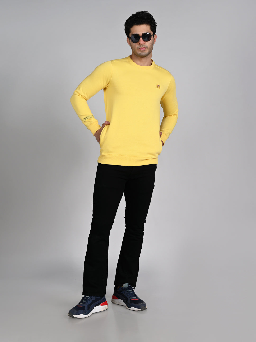 Killer Men Yellow Sweat Shirts