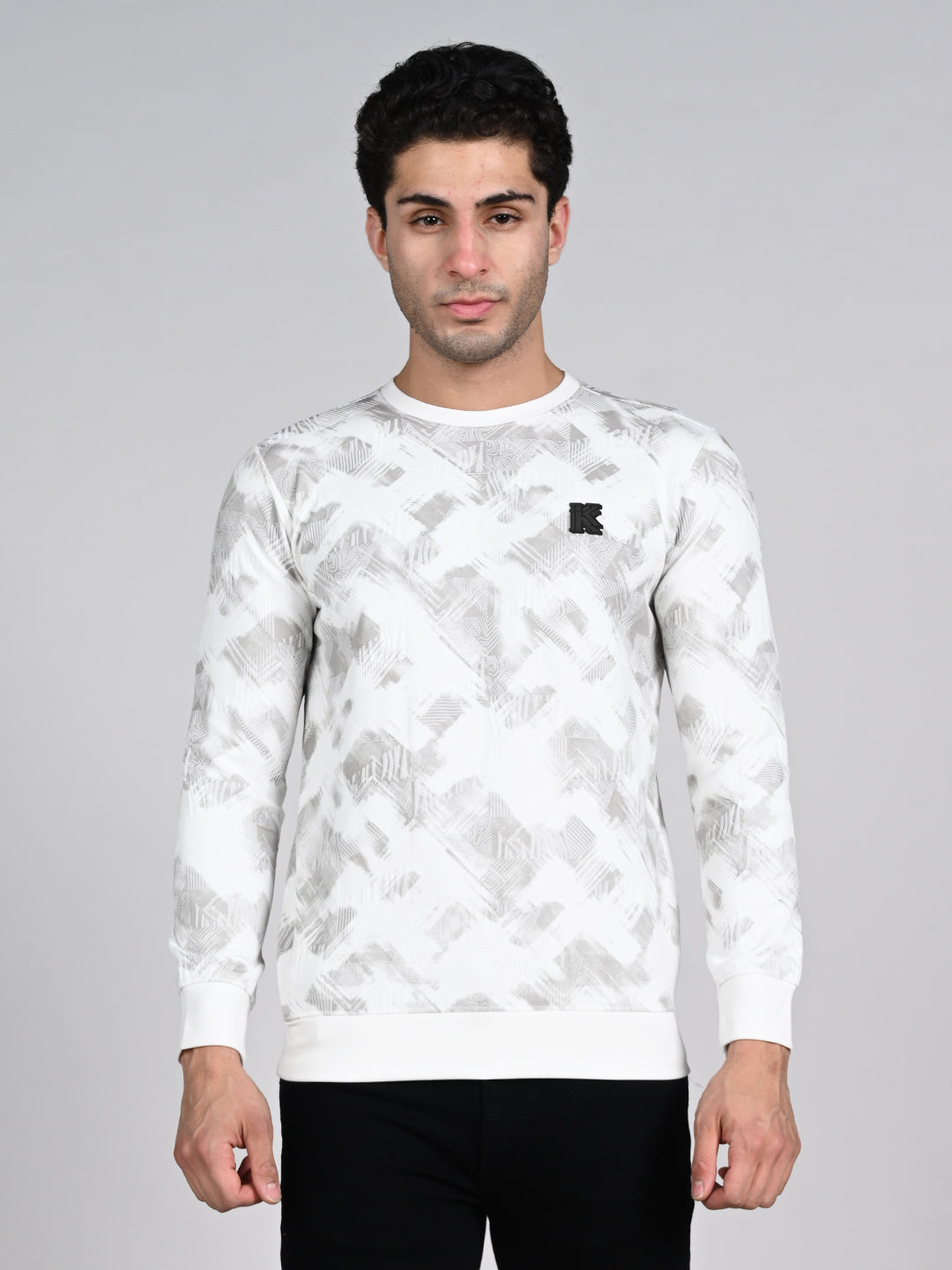 Killer Men White Printed Sweat Shirts