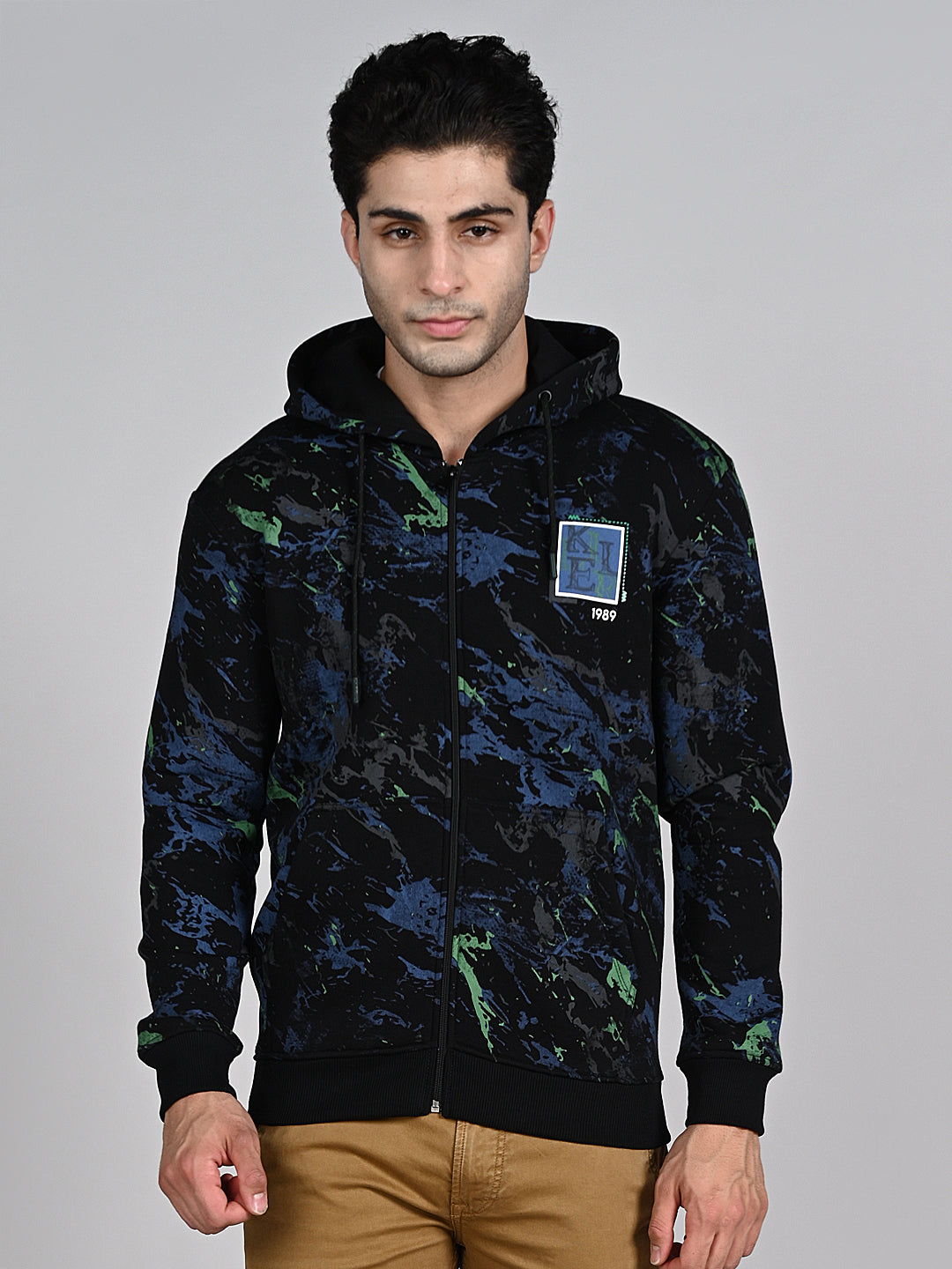 Killer Men Black Hooded Sweat Shirts