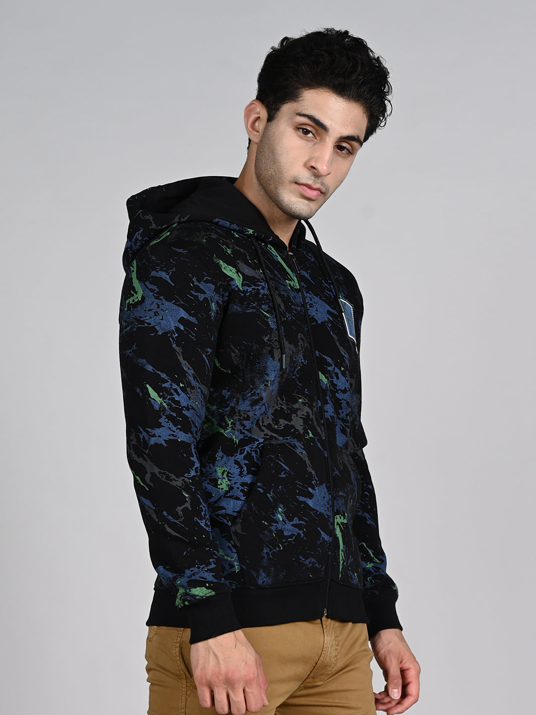 Killer Men Black Hooded Sweat Shirts