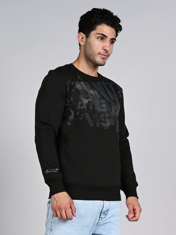 Killer Men Olive Printed Sweat Shirts