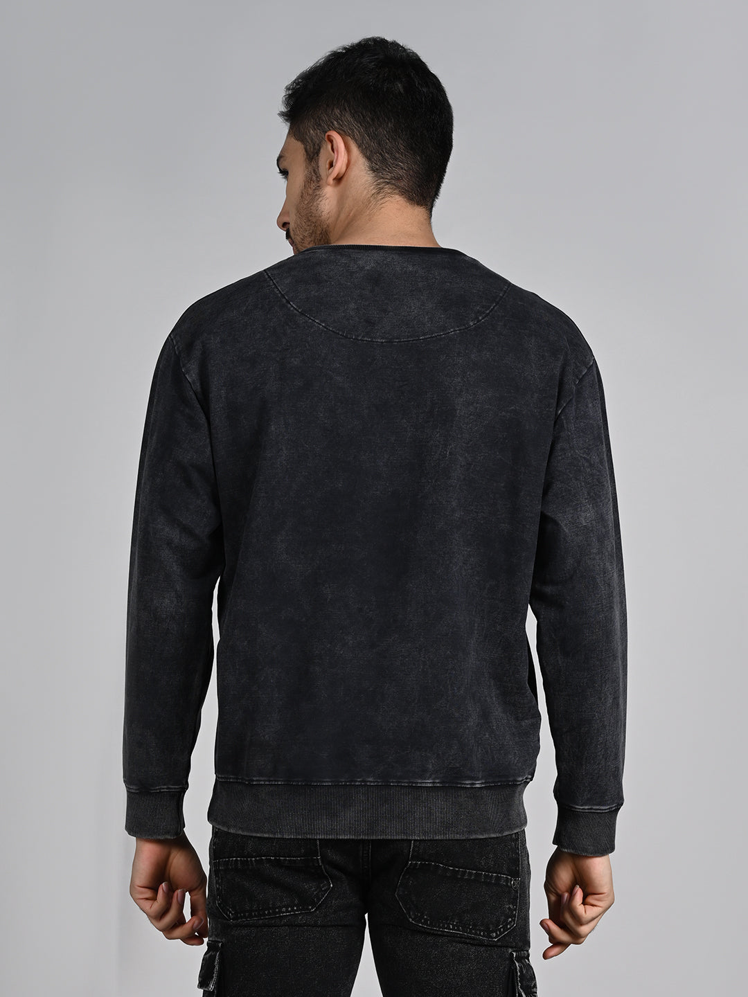 Killer Men Balck Printed Sweat Shirts