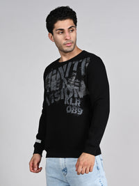 Killer Men Balck Printed Sweat Shirts