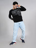 Killer Men Balck Printed Sweat Shirts