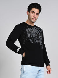 Killer Men Balck Printed Sweat Shirts